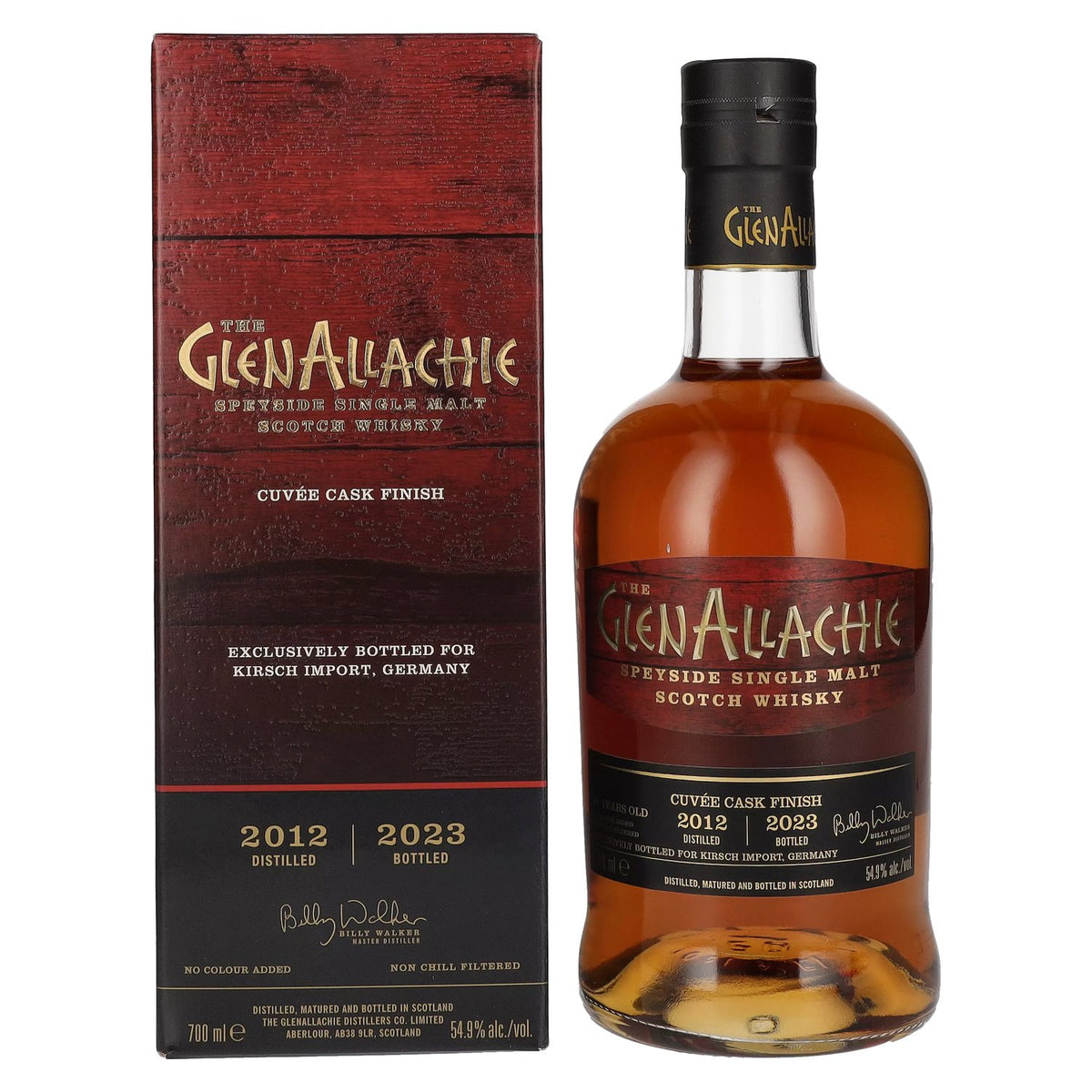 The GlenAllachie 10 Years Old Cuvée Cask Finish 2012 54.9% Vol. 0.7l in gift box