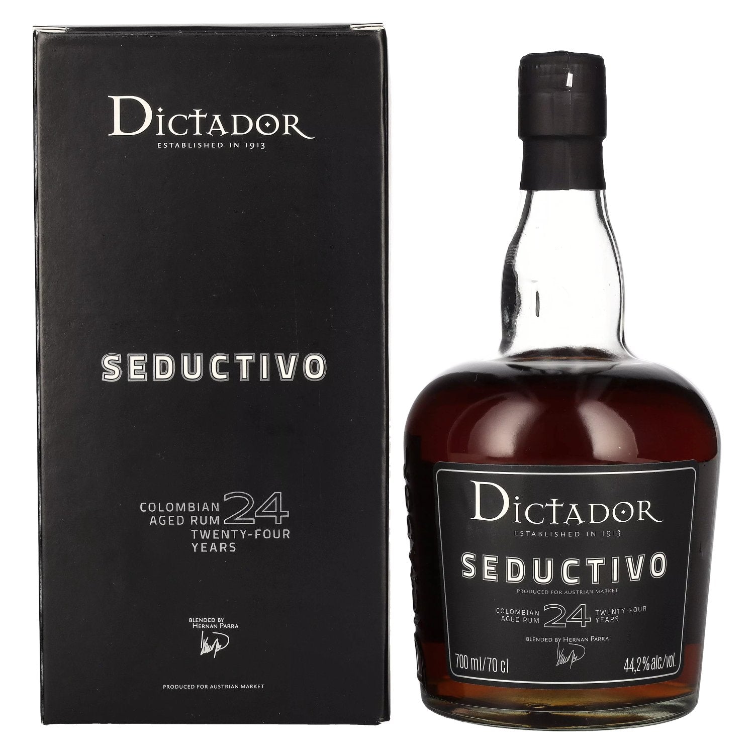 Dictador SEDUCTIVO 24 Years Old Colombian Aged Rum Limited Edition 44.2% Vol. 0.7L in Gift Box