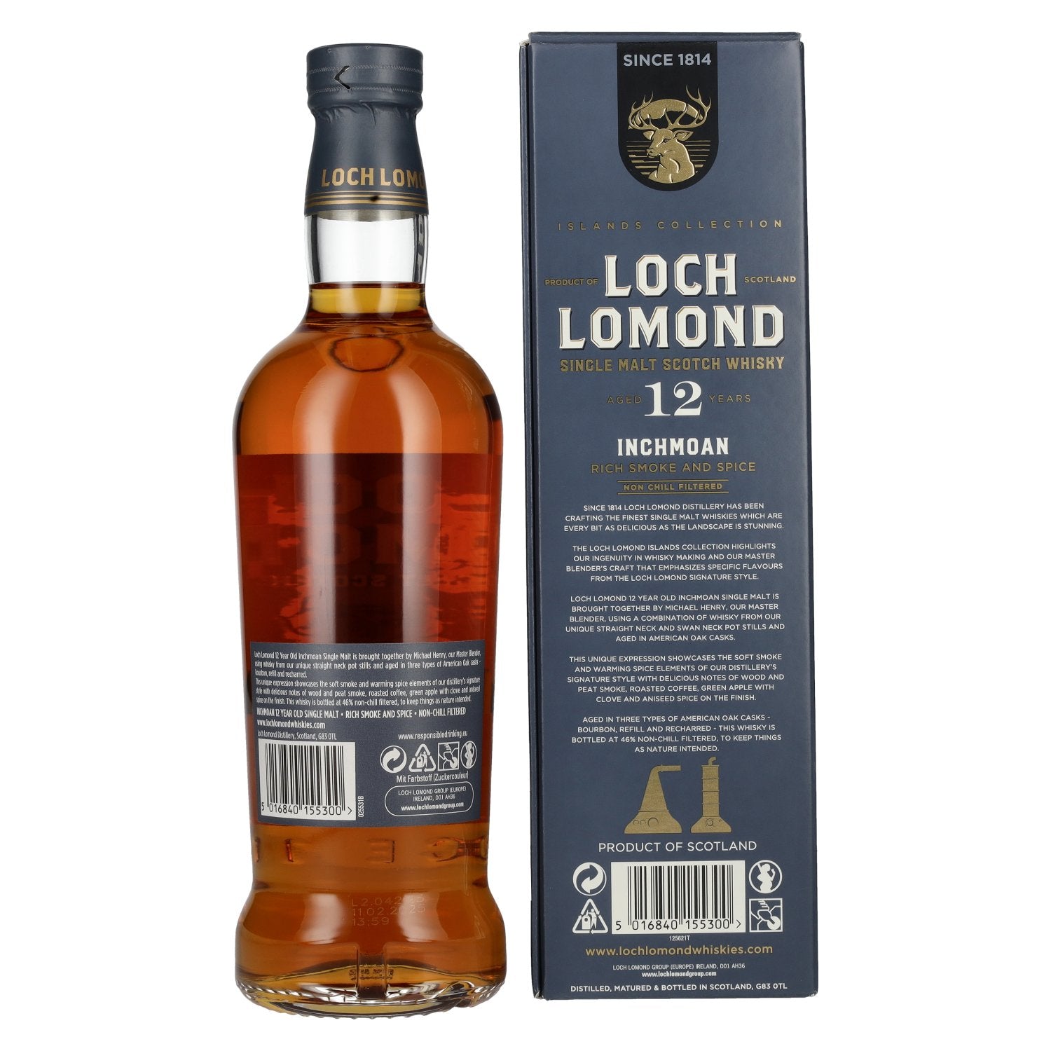 Loch Lomond Inchmoan 12 Years Old Single Malt Smoke & Spice 46% Vol. 0.7l in Gift Box