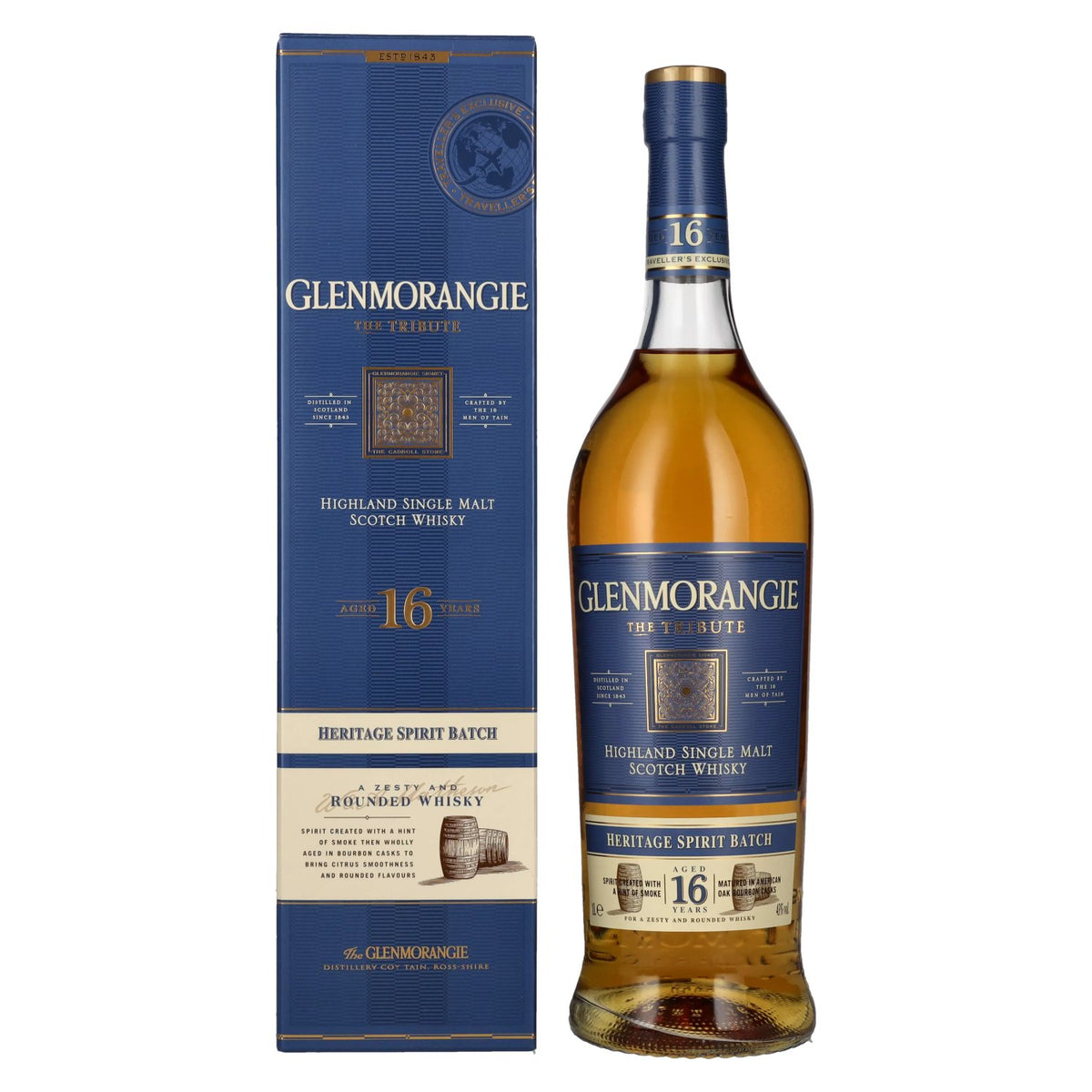 Glenmorangie The TRIBUTE 16 Years Old Heritage Spirit Batch 43% Vol. 1l in gift box
