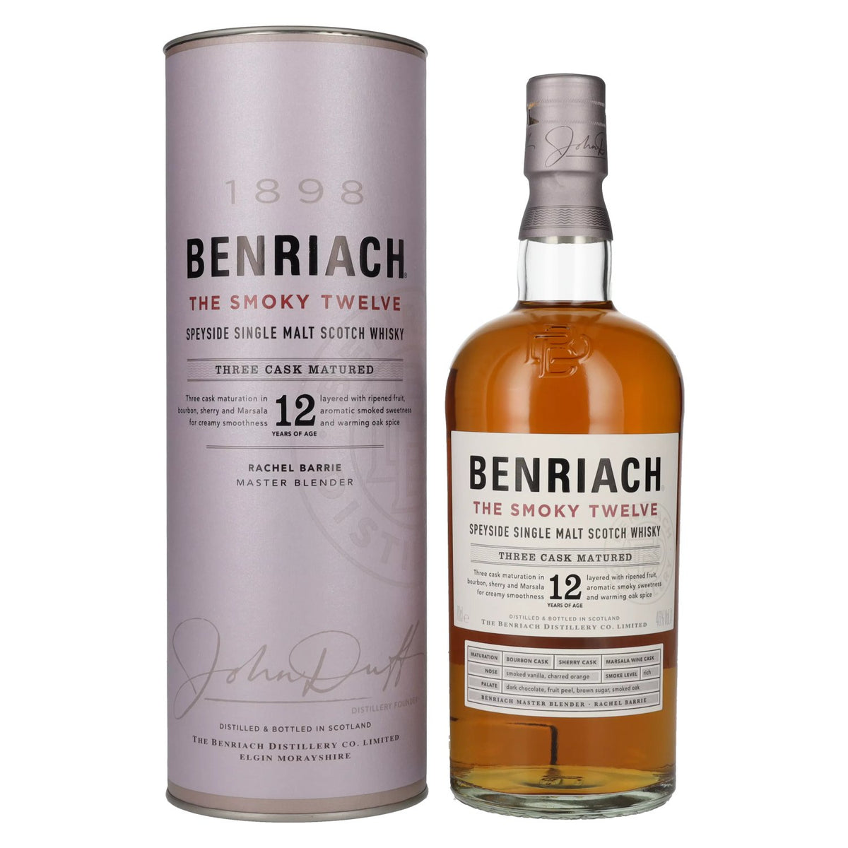 Benriach THE SMOKY TWELVE Three Cask Matured Speyside Single Malt 46% Vol. 0,7l in Geschenkbox