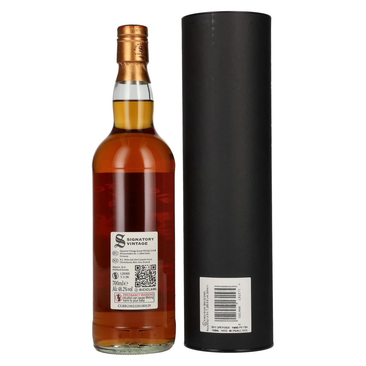 Signatory Vintage Small Batch SPEYSIDE (M) 14 Years Old Single Malt #20 2011 48,2% Vol. 0,7l in Geschenkbox
