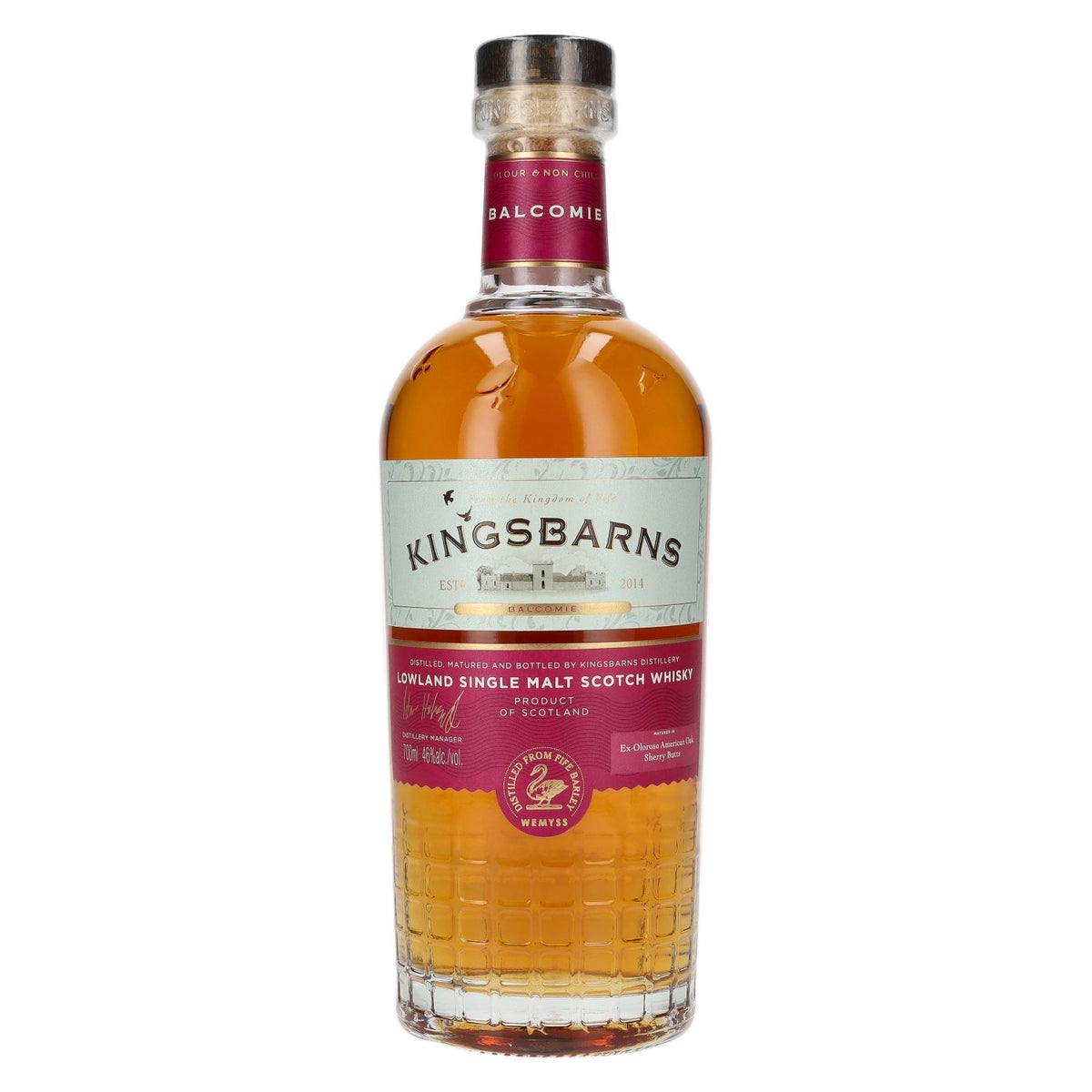 Kingsbarns BALCOMIE Lowland Single Malt Scotch Whisky 46% Vol. 0,7l