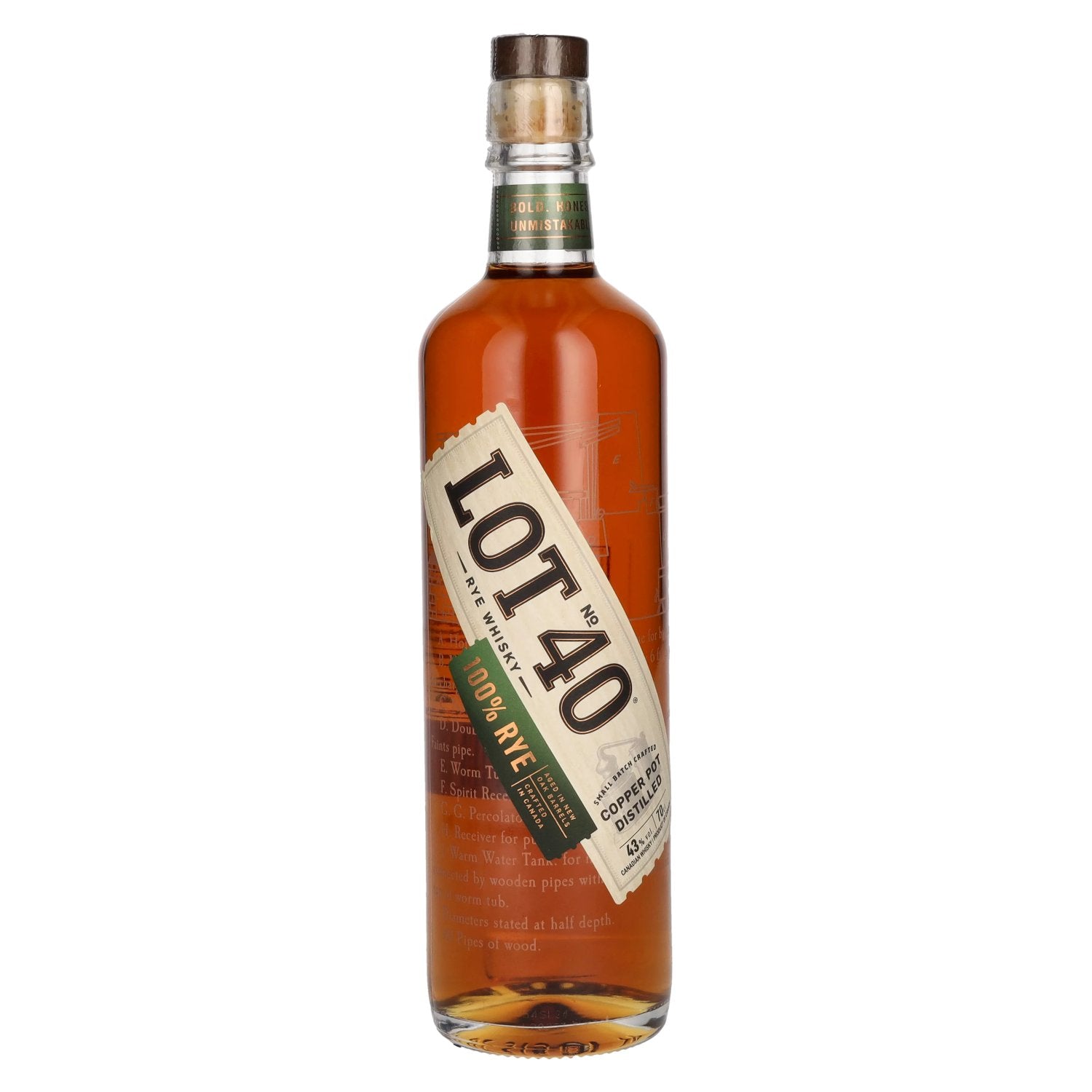 LOT No. 40 Canadian Rye Whisky 43% Vol. 0.7l