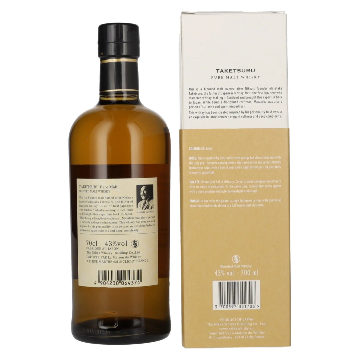 Nikka Whisky Taketsuru PURE MALT 43% vol. 0.7 l in a gift box