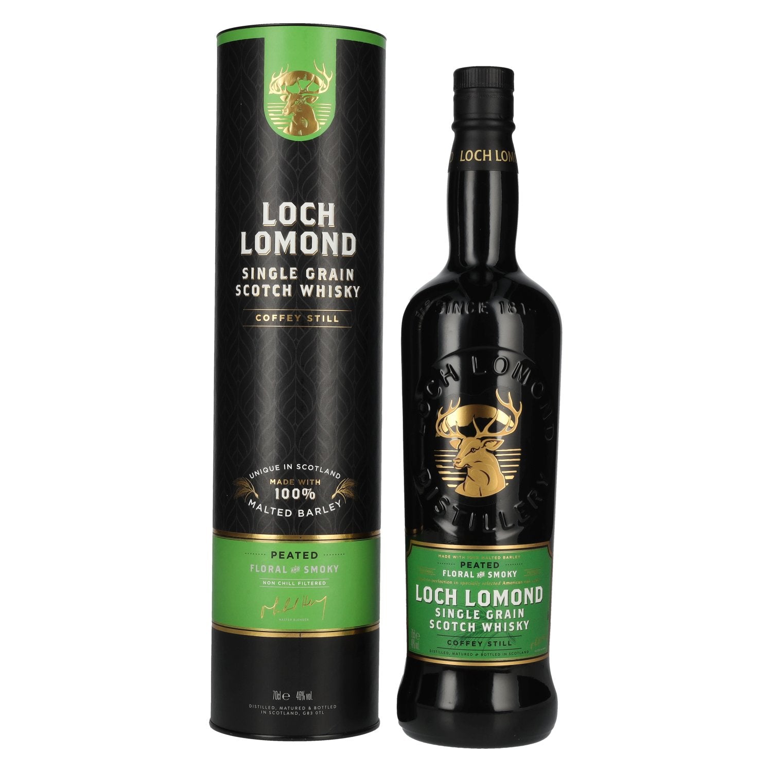 Loch Lomond PEATED Floral & Smoky Single Grain 46% Vol. 0.7l in Gift Box