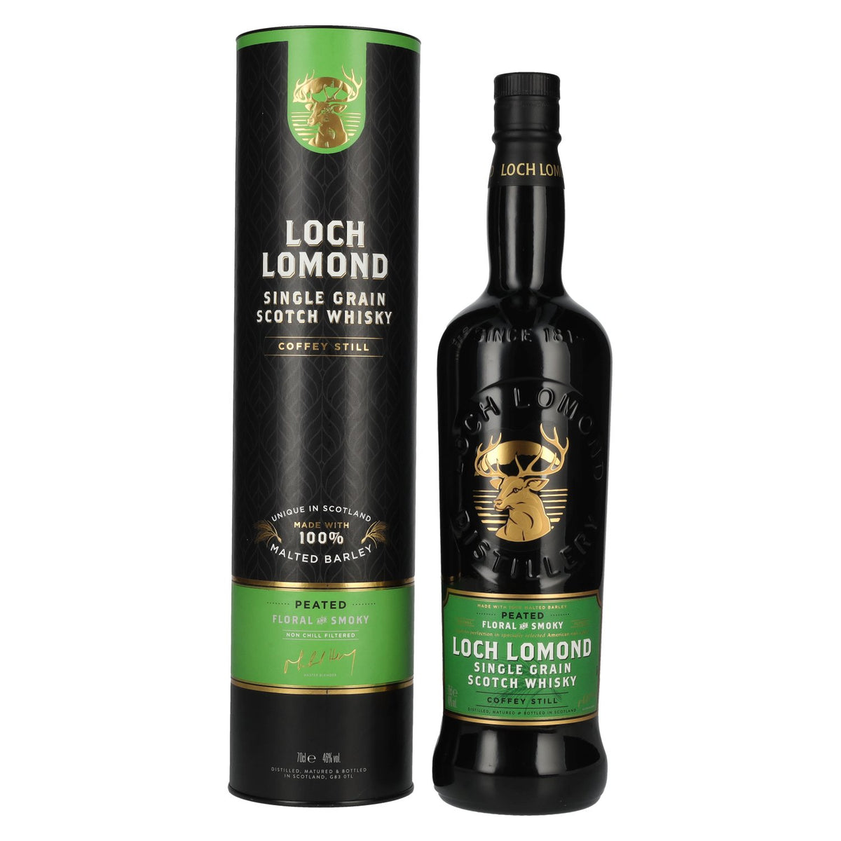 Loch Lomond PEATED Floral & Smoky Single Grain 46% Vol. 0,7l in Geschenkbox