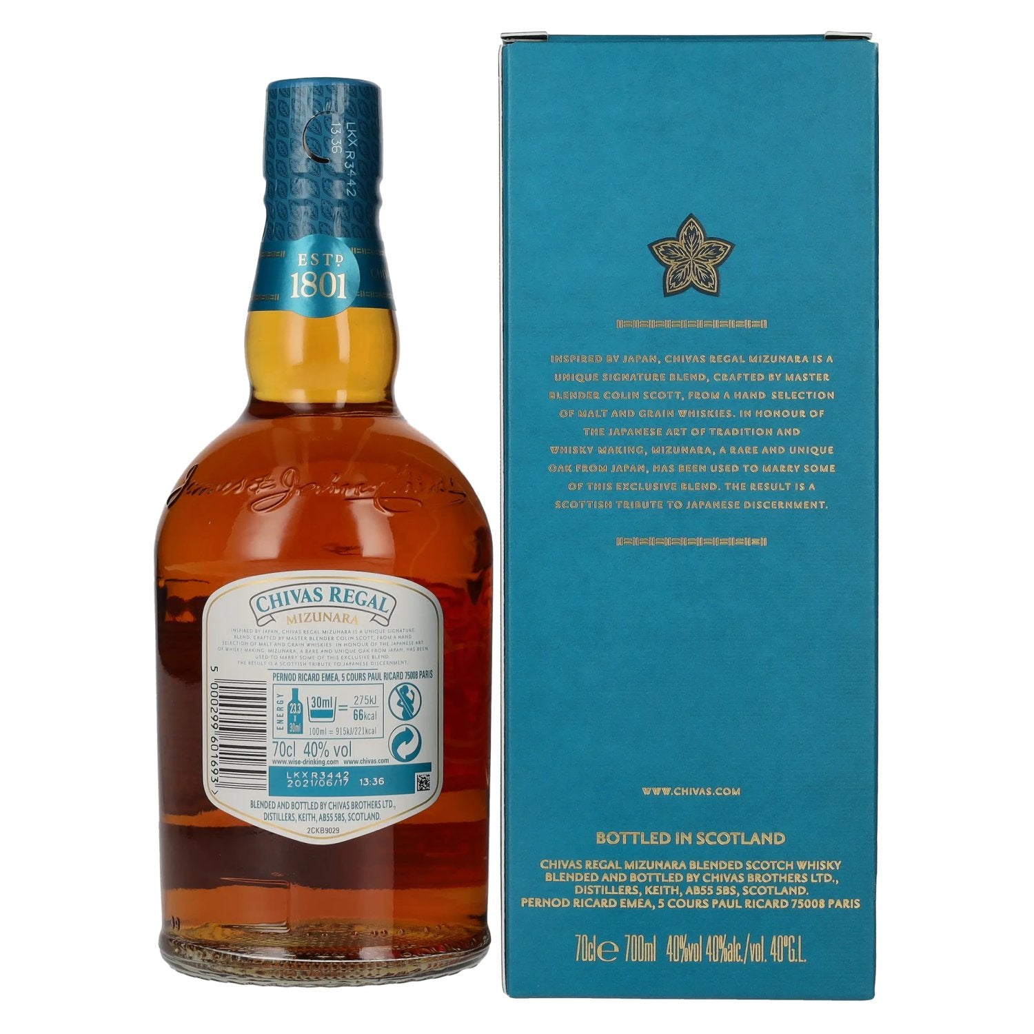 Chivas Regal MIZUNARA Blended Scotch Whisky 40% Vol. 0,7l in Geschenkbox