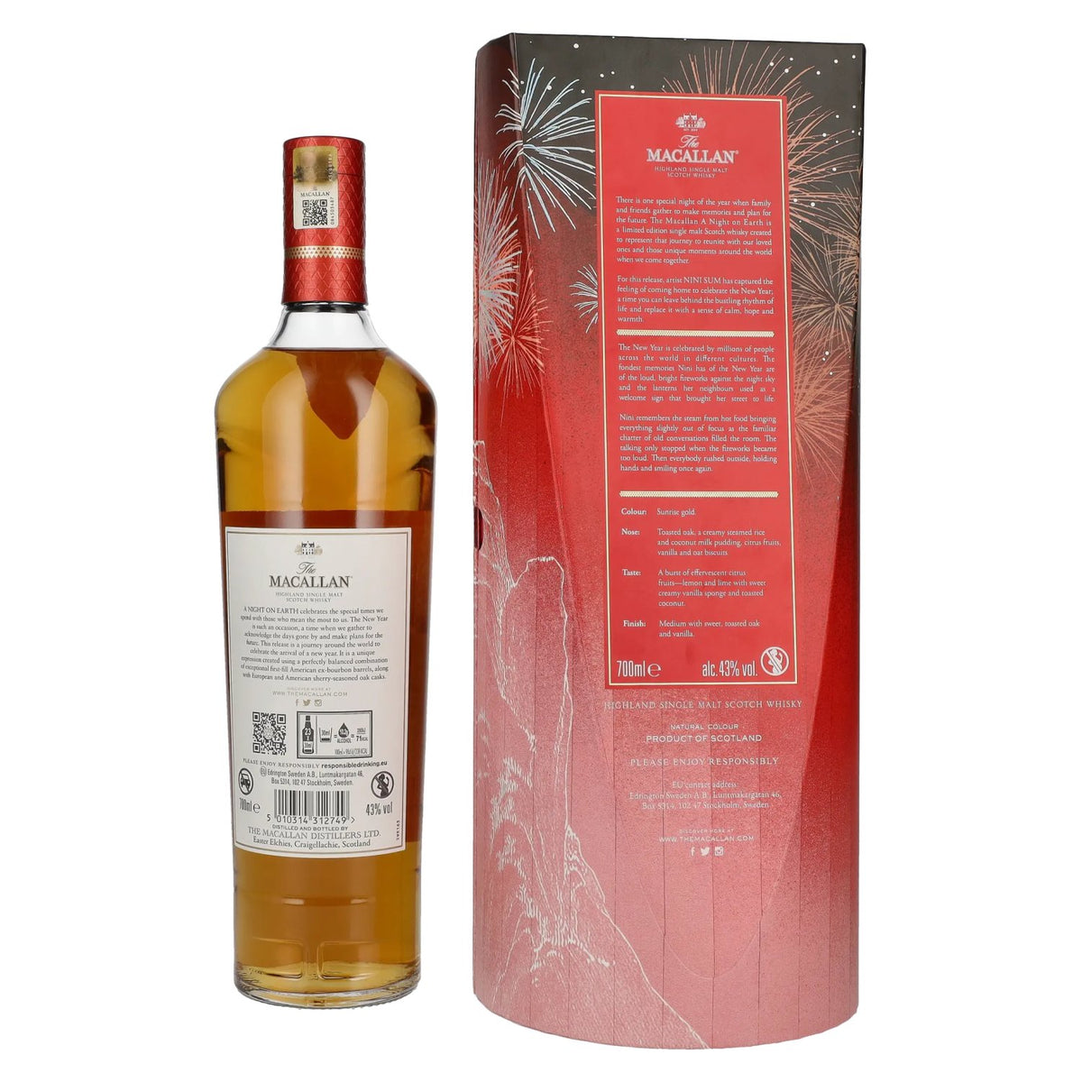 The Macallan A NIGHT ON EARTH THE JOURNEY 2023 43% Vol. 0.7L in gift box