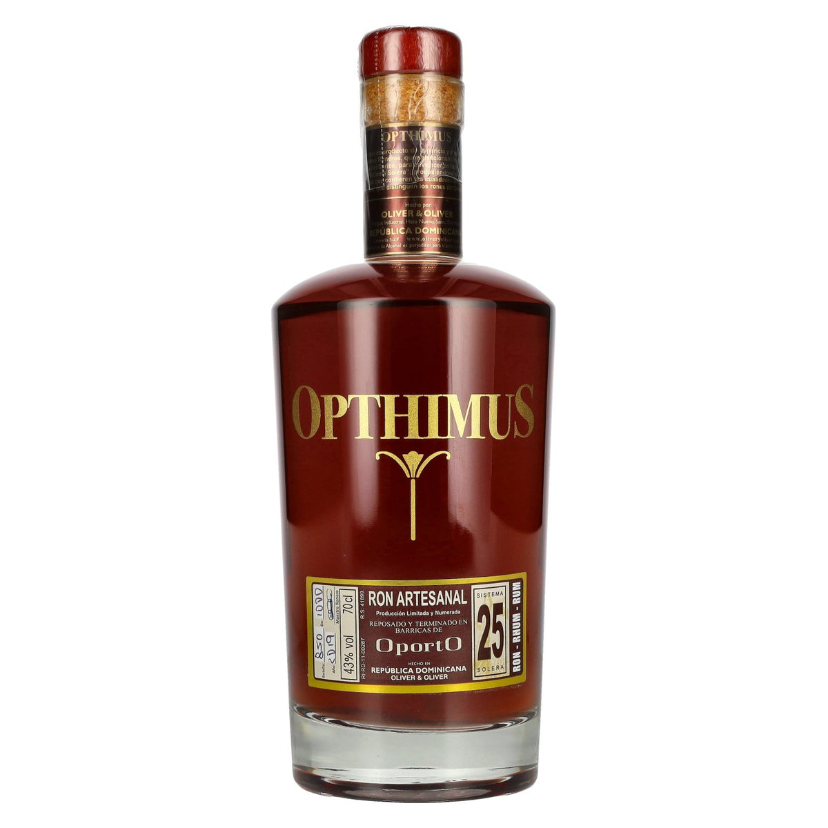 Opthimus 25 Sistema Solera OportO Ron Artesanal 43% Vol. 0,7l