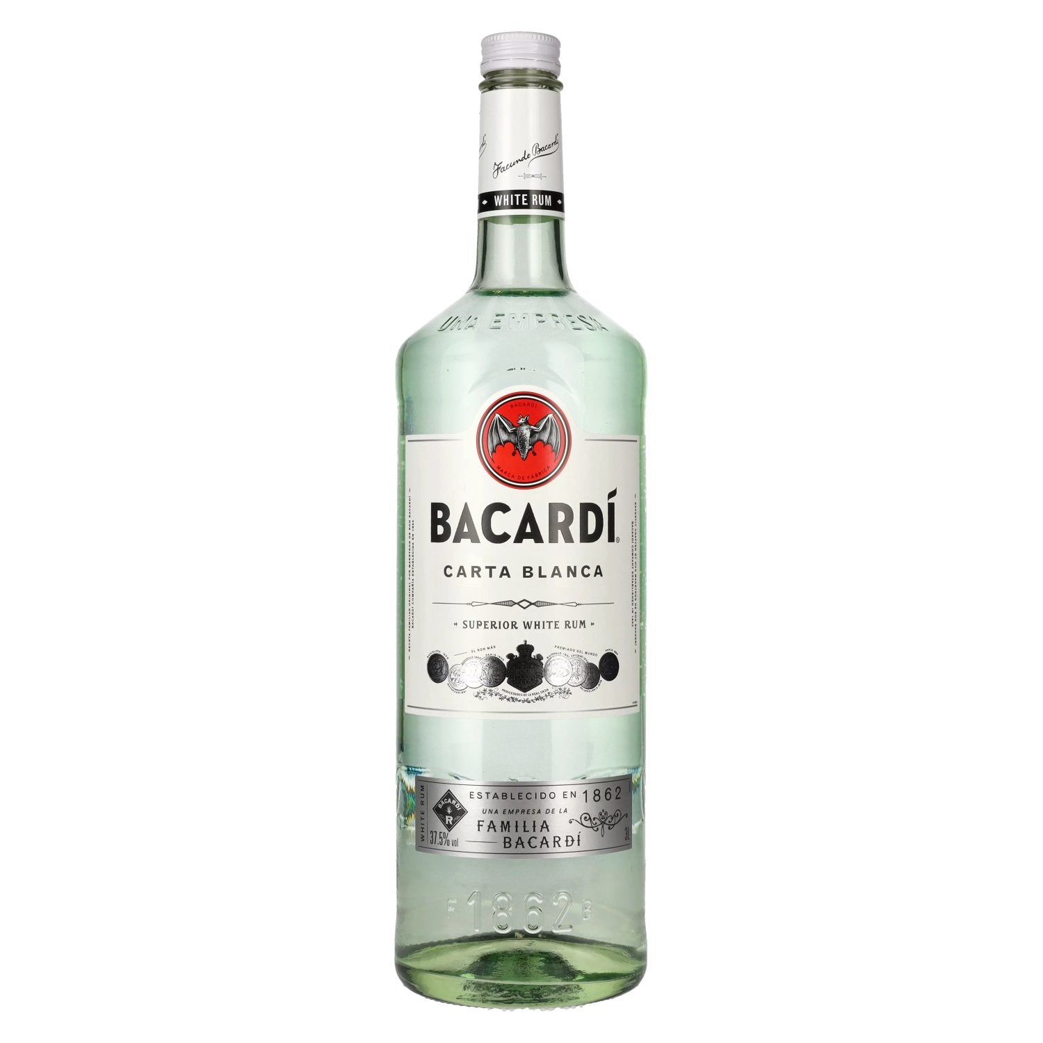 Bacardi Ron Carta Blanca Superior 37.5% Vol. 3L