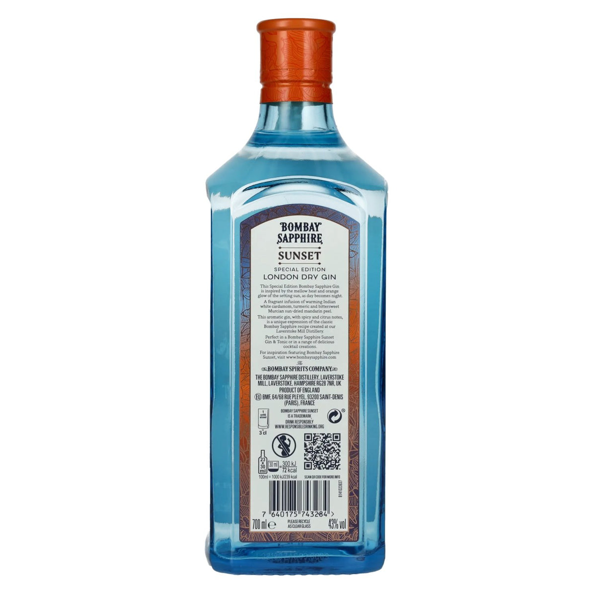 Bombay SAPPHIRE Sunset Special Edition 43% vol. 0.7 l