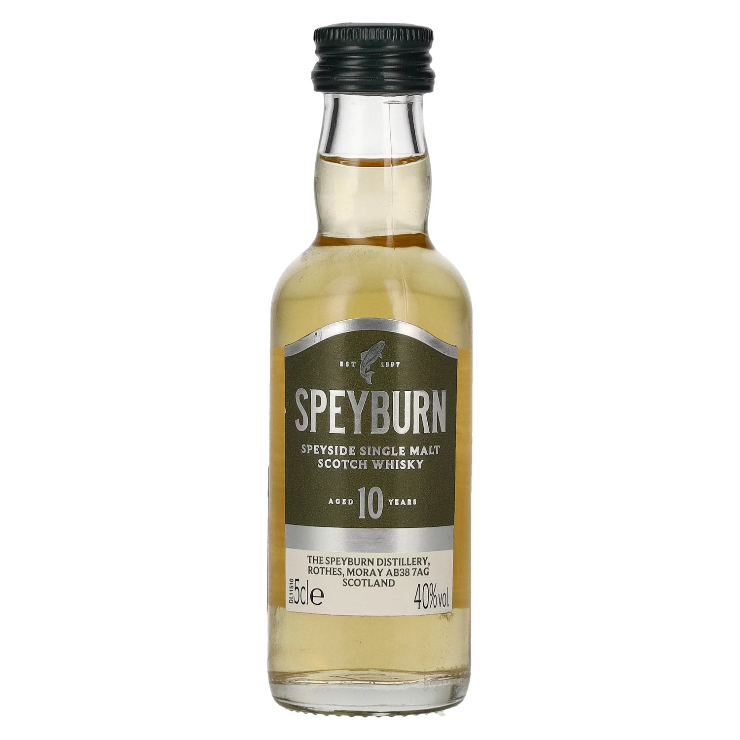 Speyburn 10 Years Old Speyside Single Malt Scotch Whisky 40% Vol. 0.05l