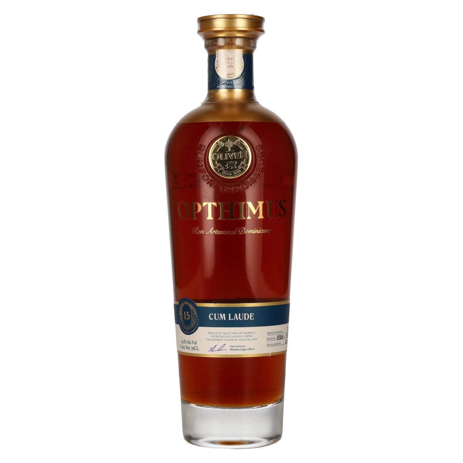 Opthimus 15 Cum Laude Ron Artesanal Dominicano 41,3% Vol. 0,7l