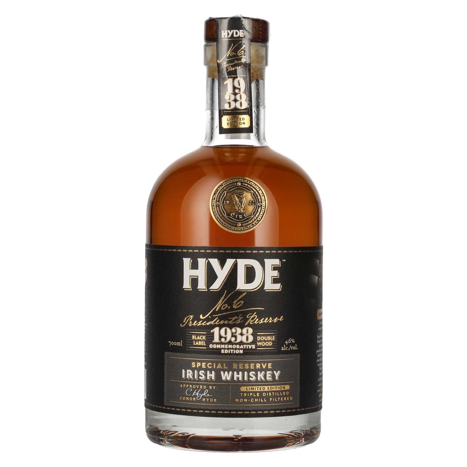 Hyde No.6 PRESIDENT'S RESERVE 1938 Commemorative Edition Special Reserve 46% Vol. 0.7l