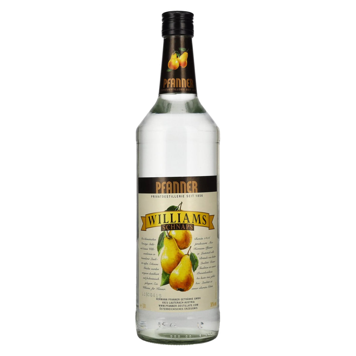 Pfanner Williams Pear Schnapps 36% Vol. 1L