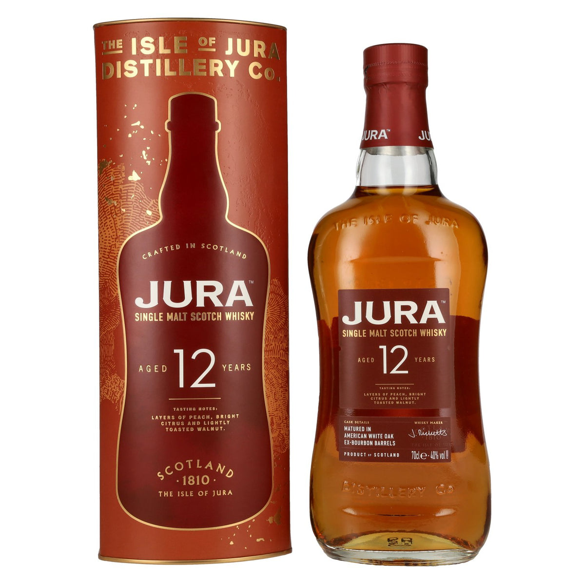 Jura 12 Years Old Single Malt Scotch Whisky 40% Vol. 0,7l in Geschenkbox