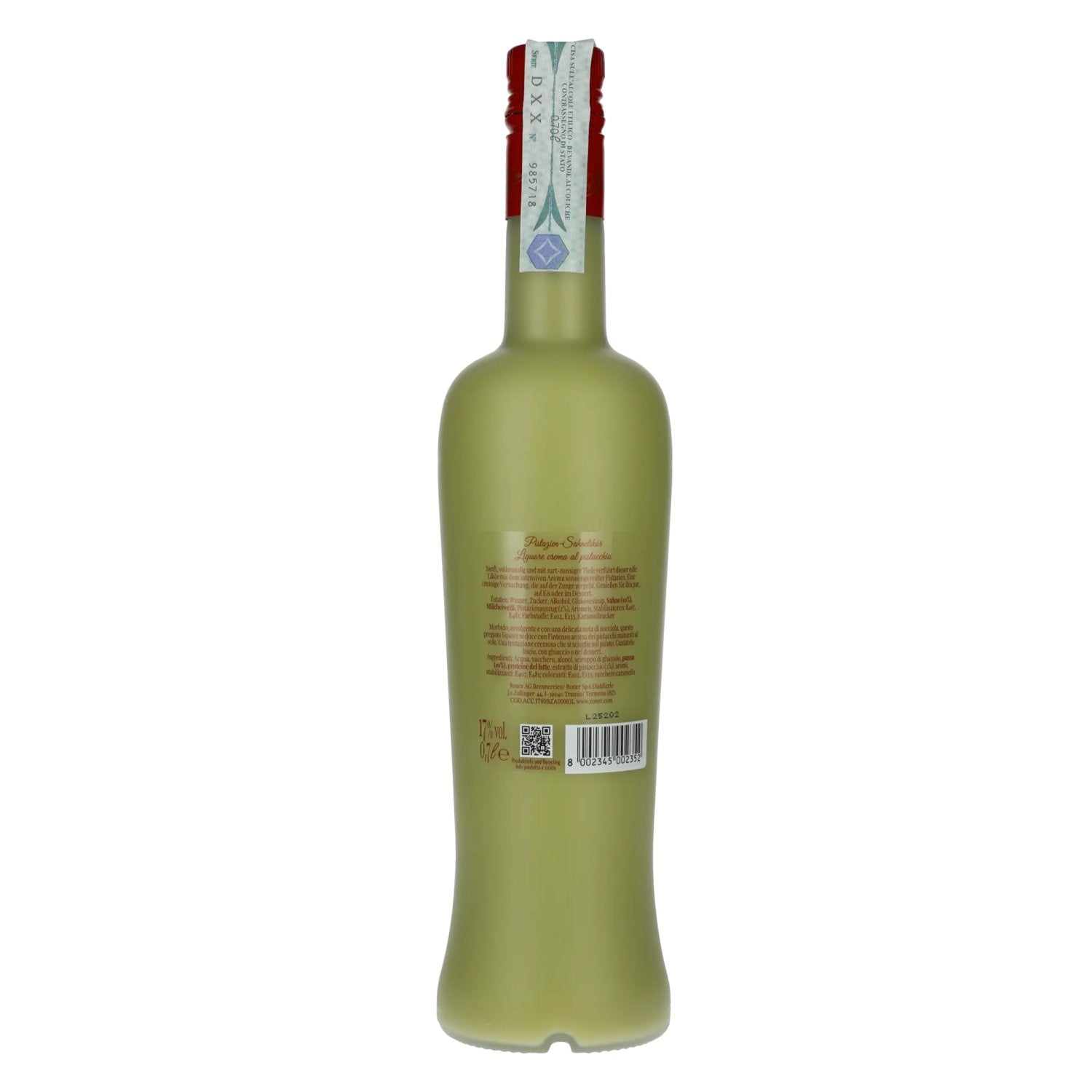Roner Pistazien-Sahnelikör 17% Vol. 0,7l