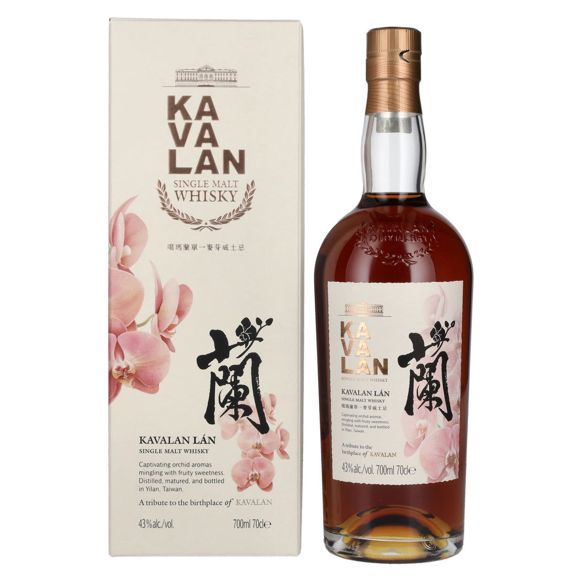 Kavalan LÁN Single Malt Whisky 43% Vol. 0.7l in gift box