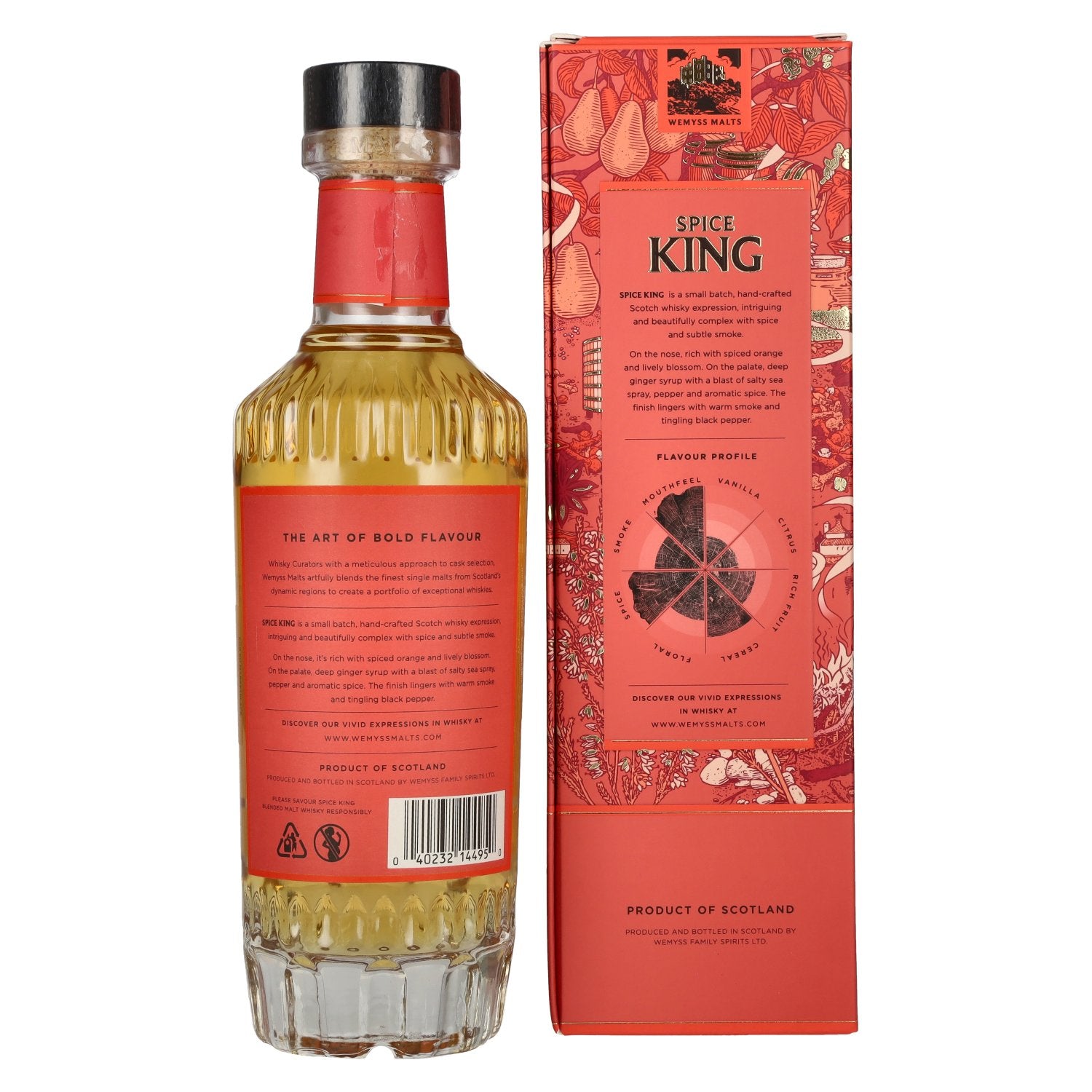 Wemyss Malts SPICE KING Blended Malt Scotch Whisky 46% Vol. 0.7l in gift box