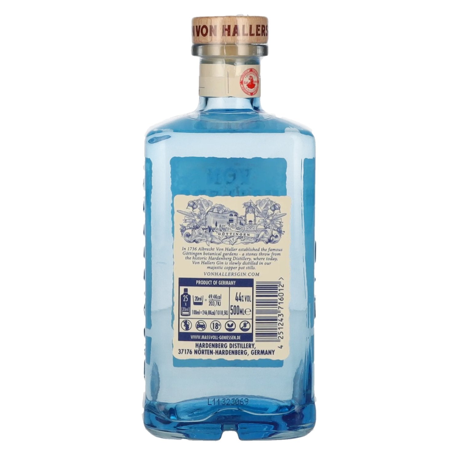 Von Hallers Gin 44% Vol. 0.5l