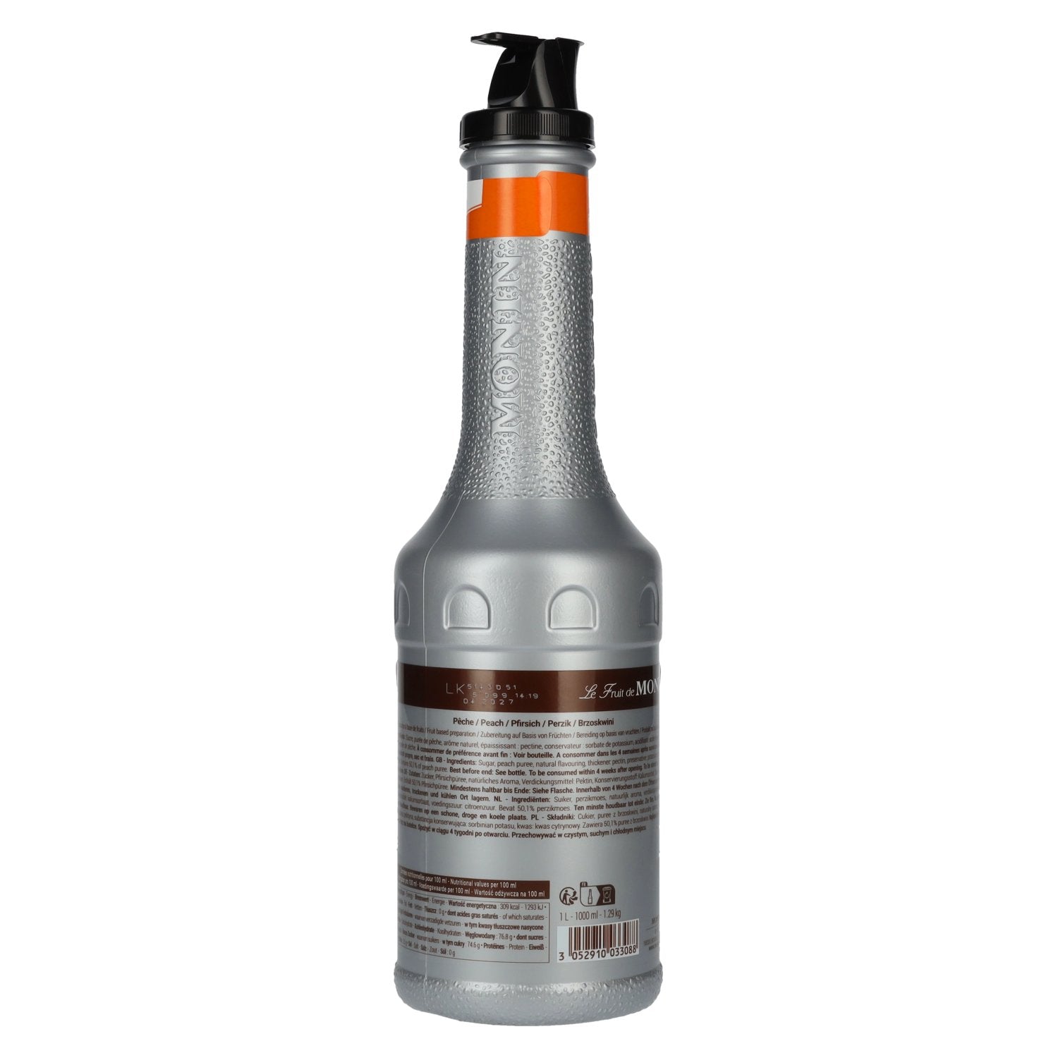 Monin Fruit Purée PEACH 1l PET