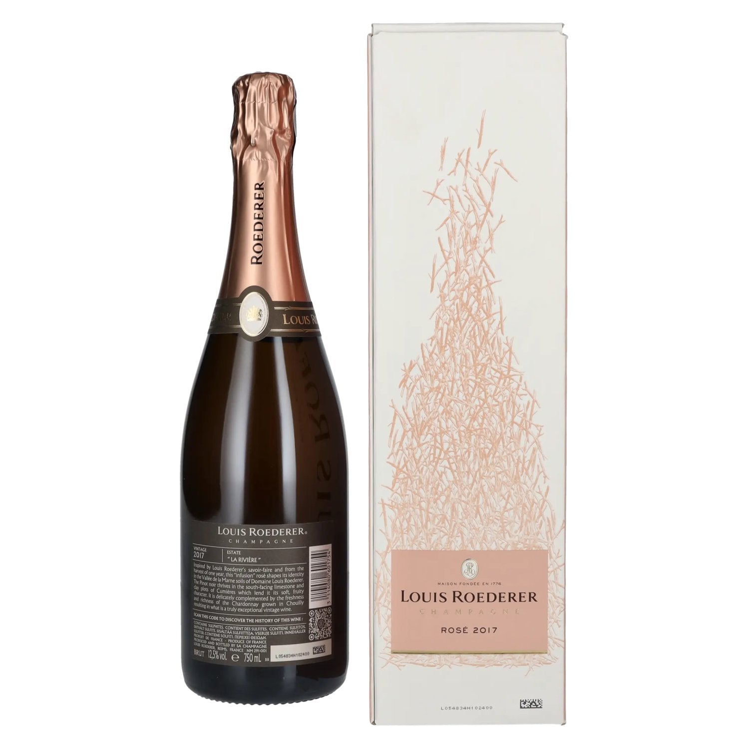 Louis Roederer Champagne ROSÉ Vintage 2017 12,5% Vol. 0,75l in Geschenkbox
