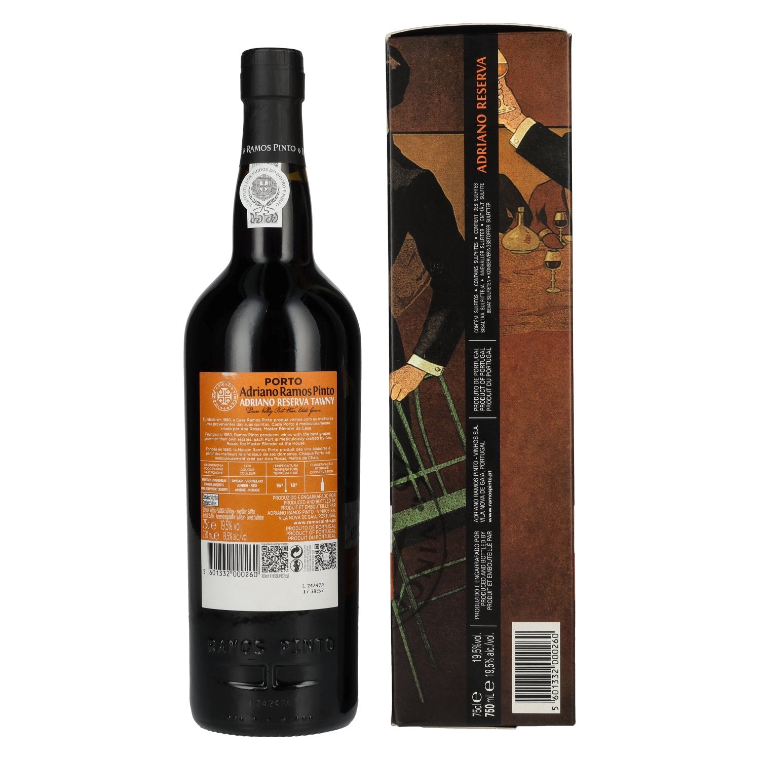 Ramos Pinto Adriano Porto Reserve 19.5% Vol. 0.75L in a gift box