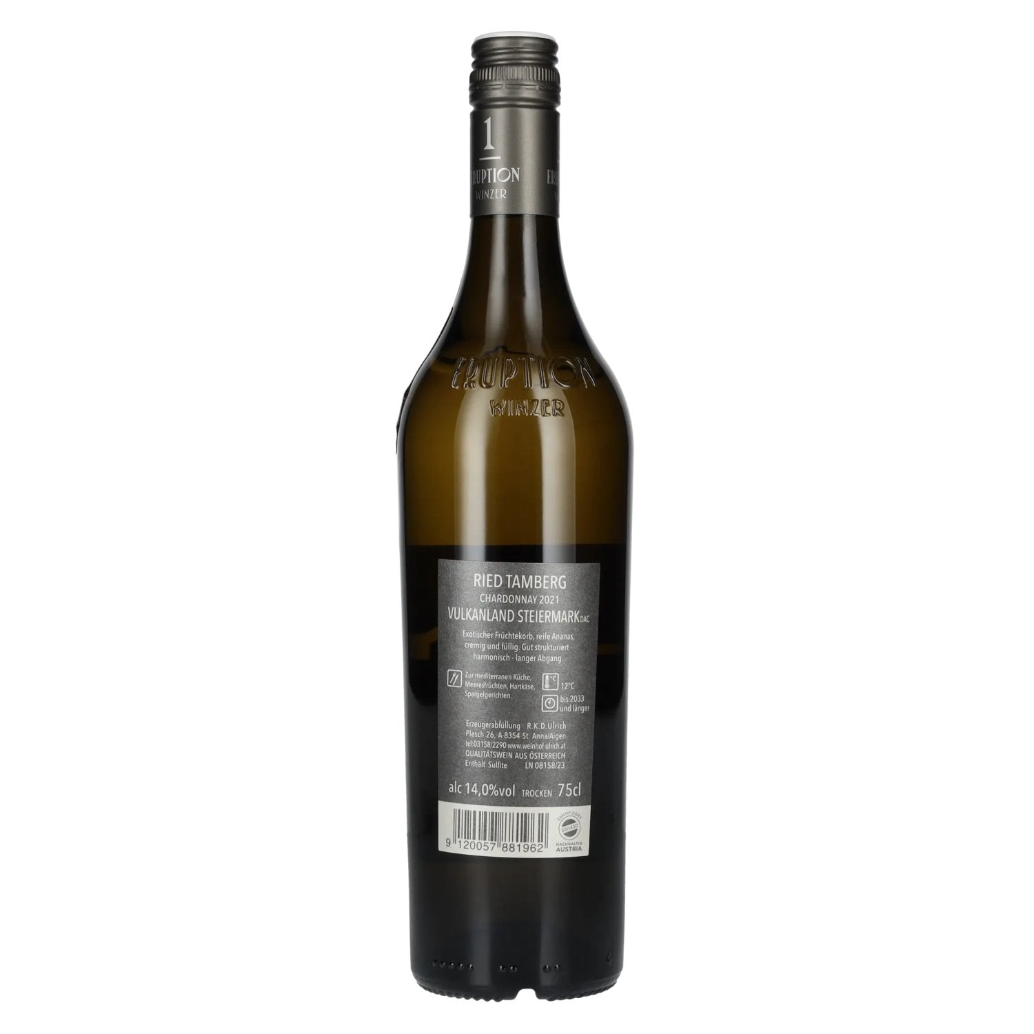 Weinhof Ulrich Chardonnay Ried Tamberg Vulkanland Steiermark DAC 2021 14% Vol. 0,75l