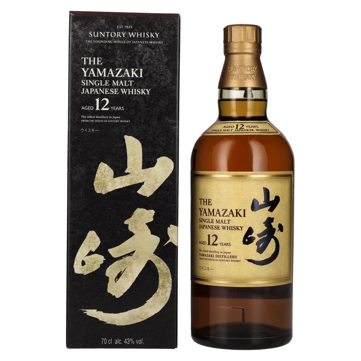 Suntory The Yamazaki 12 Years Old Single Malt Japanese Whisky 43% Vol. 0.7l in Gift Box