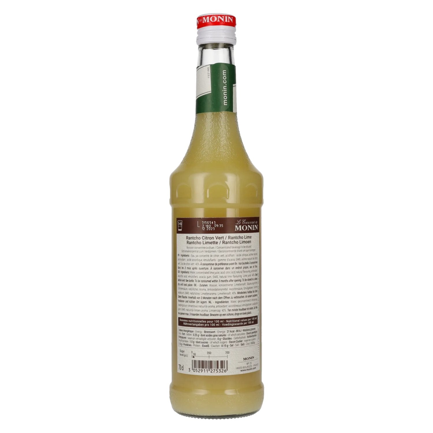 Monin Le Concentré de LIME RANTCHO - Limettensaft 0,7l
