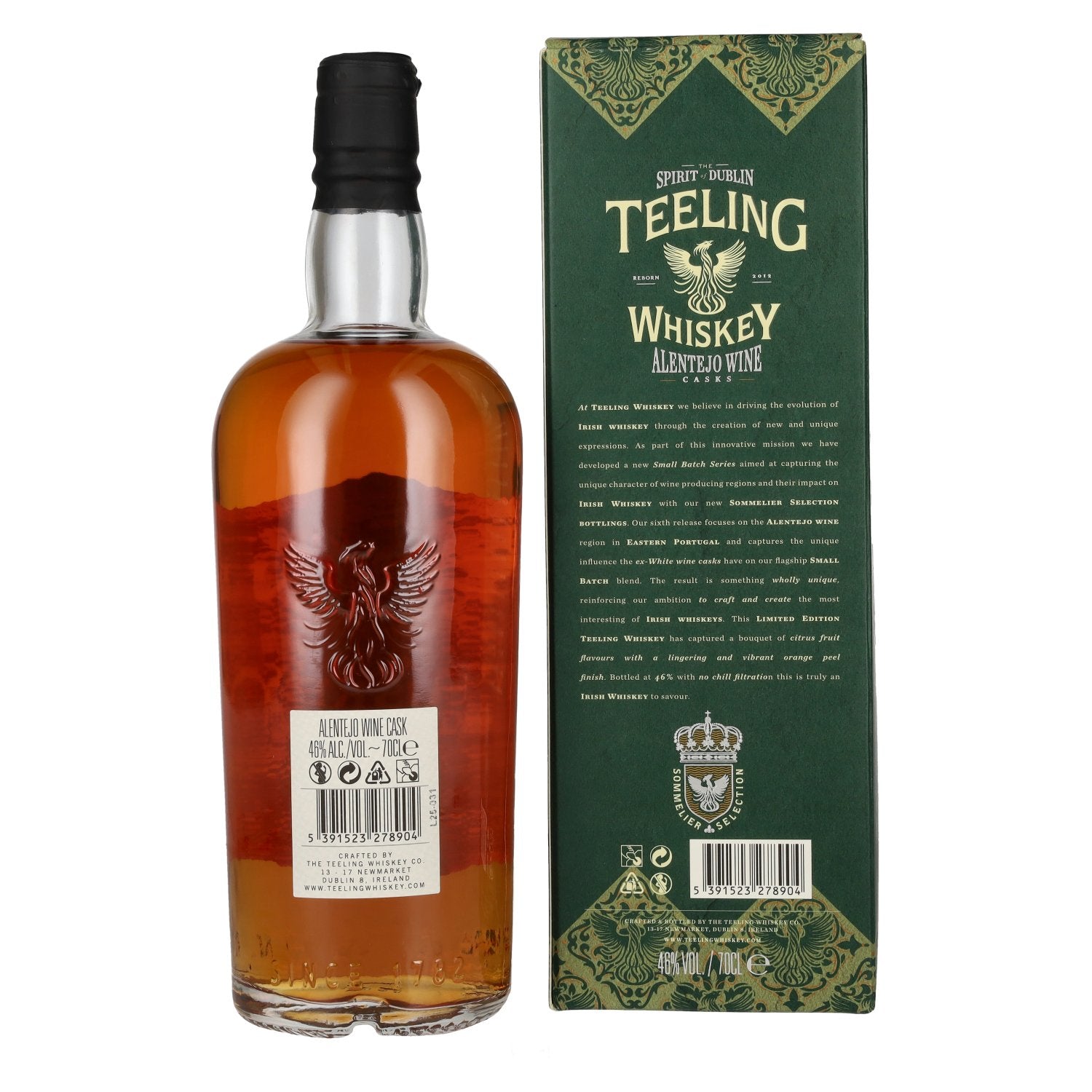 Teeling Whiskey Portuguese Selection ALENTEJO WINE Cask 46% Vol. 0,7l in Geschenkbox