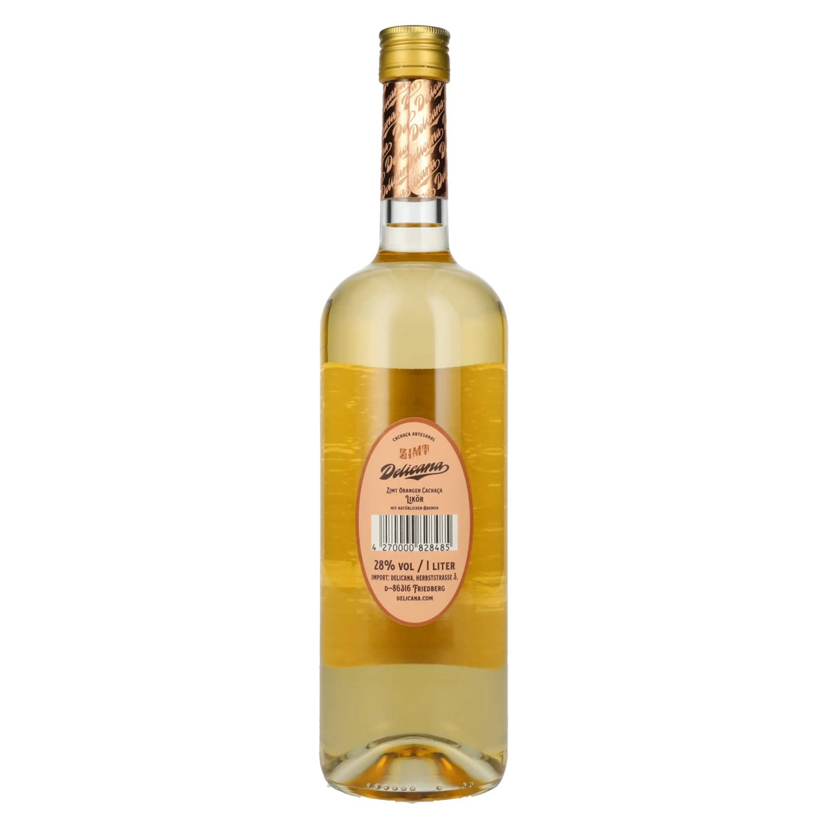 Delicana CINNAMON Cachaça Artesanal Liqueur 28% Vol. 1l