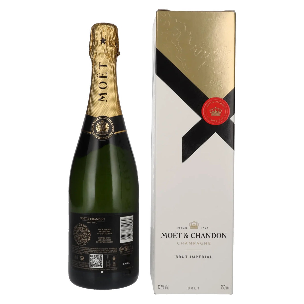 Moët &amp; Chandon Champagne IMPÉRIAL Brut 12.5% ABV 0.75l in a gift box