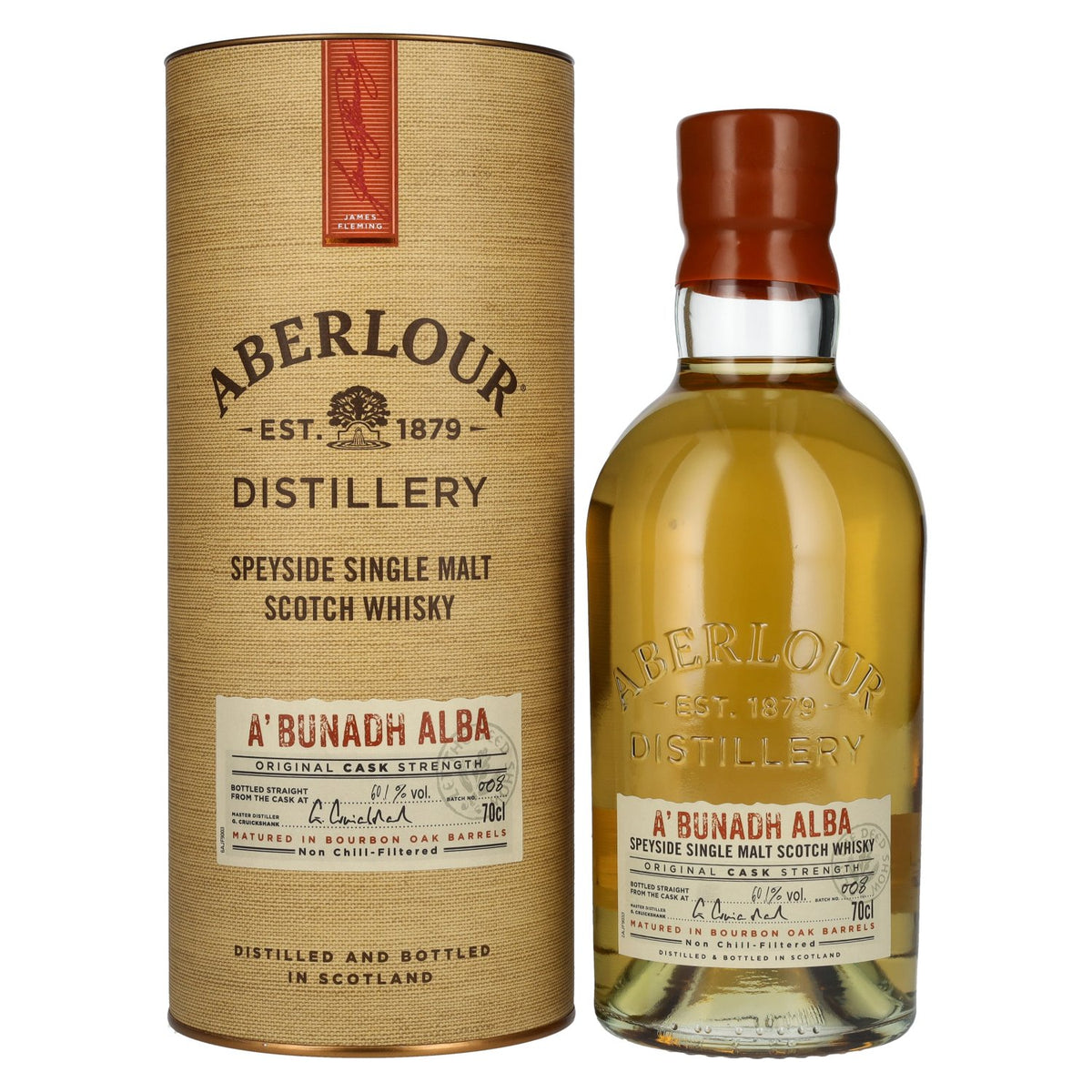 Aberlour A'BUNADH ALBA Original Cask Strength Batch No. 008 60,1% Vol. 0,7l in Geschenkbox