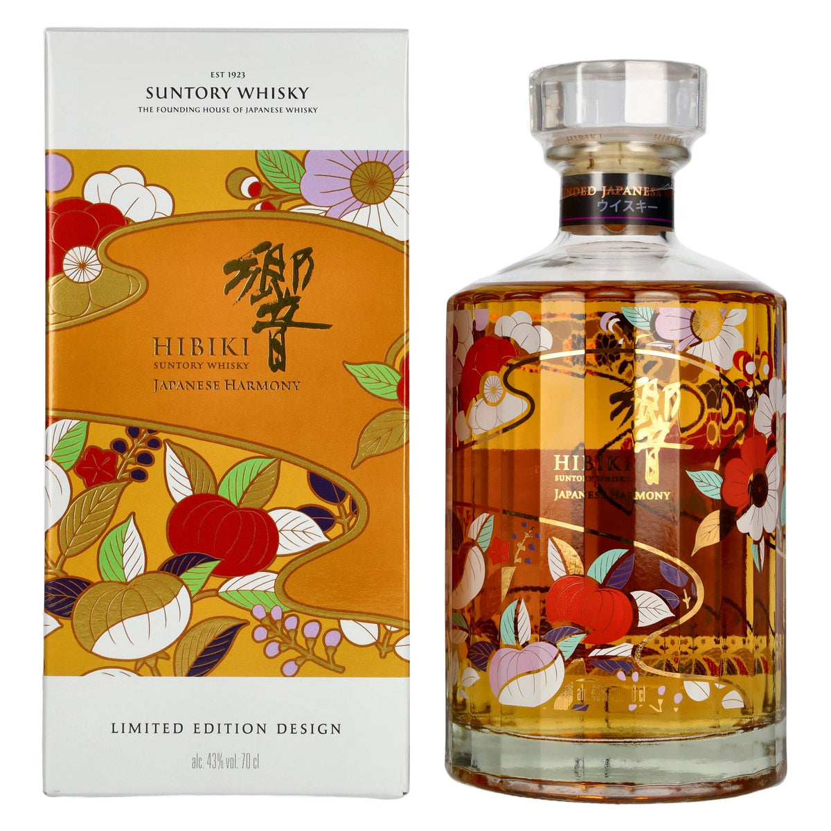 Suntory Hibiki Japanese Harmony Blended Whisky Limited Design Edition 43% Vol. 0,7l in Geschenkbox