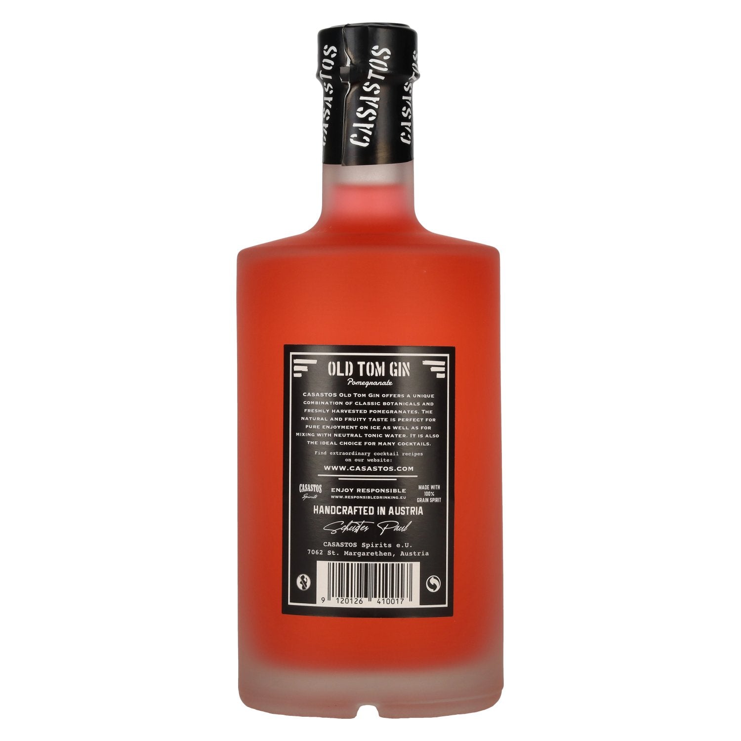 CASASTOS Old Tom Gin Small Batch Pomegranate 40% Vol. 0.5l