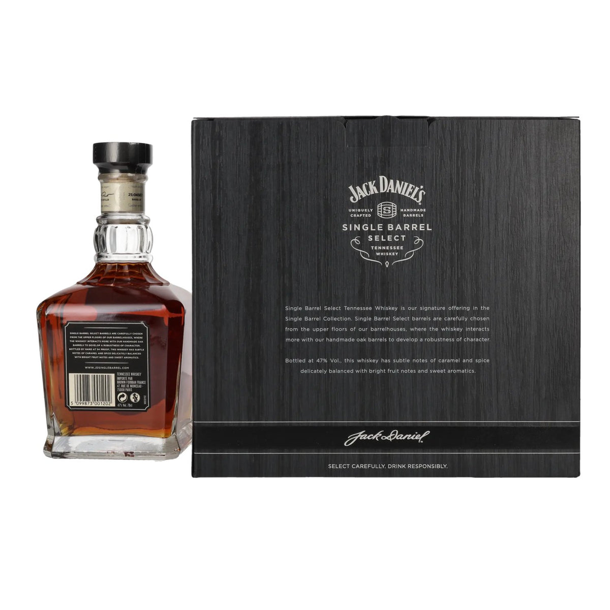 Jack Daniel's Select Single Barrel Tennessee Whiskey 47% Vol. 0.7l in Gift Box with Snifter Glass