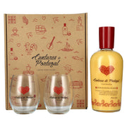 Cantares de Portugal Pastel de Nata Liqueur 15% Vol. 0.7l in gift box with 2 glasses