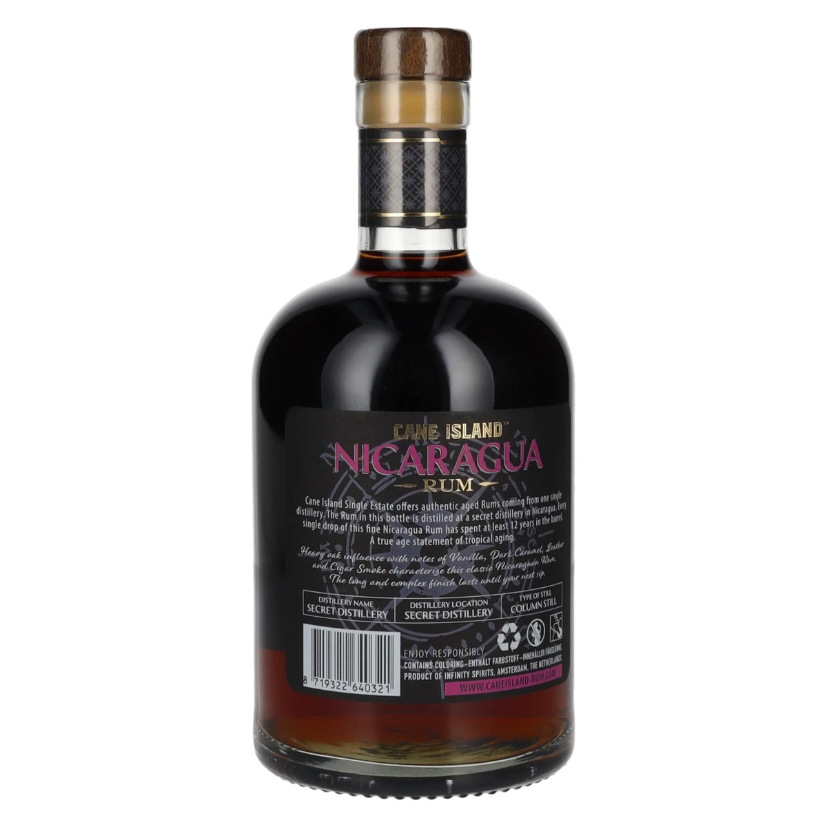 Cane Island NICARAGUA 12 Years Old Single Estate Rum 43% Vol. 0.7l