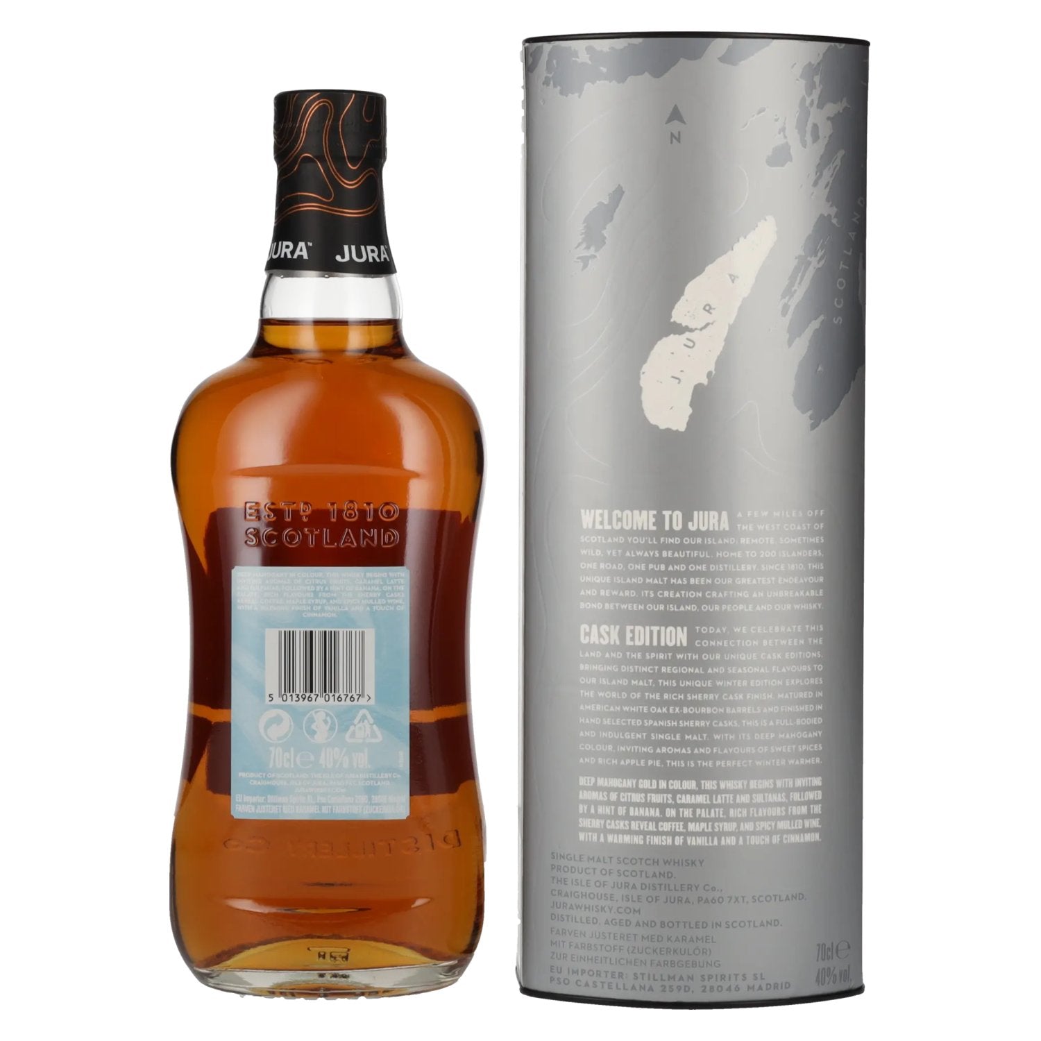 Jura Single Malt Scotch Whisky WINTER Edition 40% Vol. 0.7L in gift box
