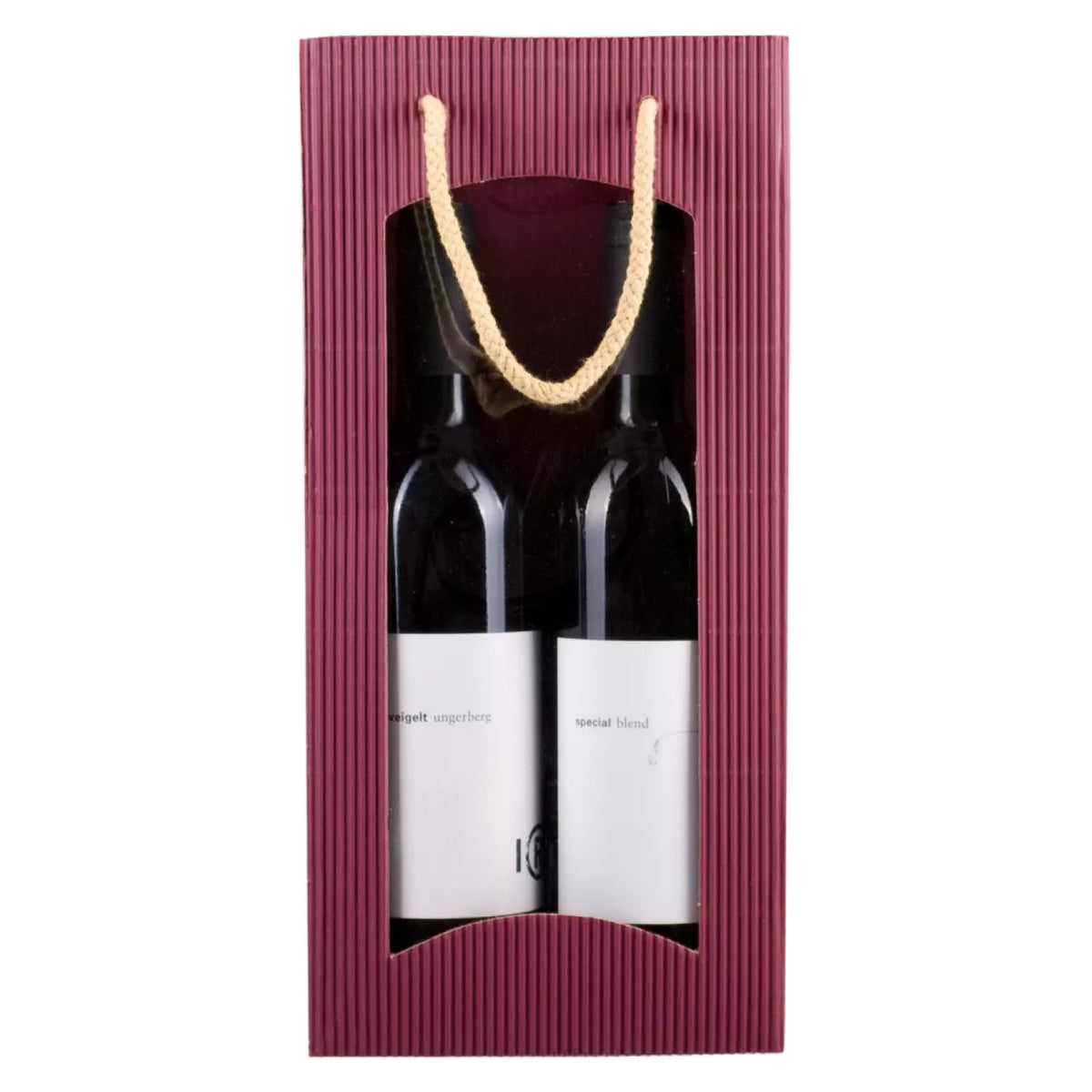 Tragetasche BORDEAUX Offene Welle 2er
