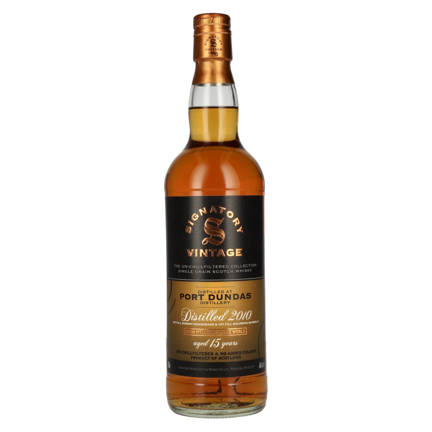 Signatory Vintage PORT DUNDAS 15 Years Old The Un-Chillfiltered 2010 46% Vol. 0,7l