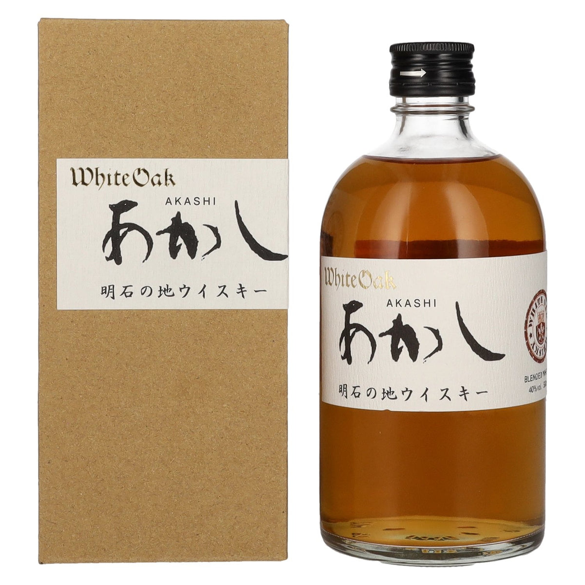 Akashi Whisky Japanese Blended Whisky 40% ABV, 0.5 l, in a gift box