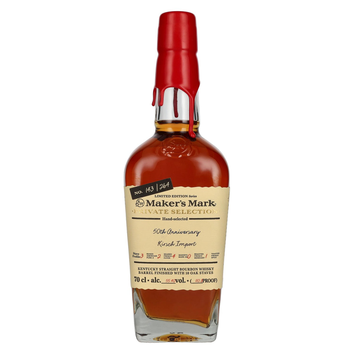 Maker's Mark PRIVATE SELECTION 50th Anniversary Kirsch Import Limited Edition 55.4% vol. 0.7l
