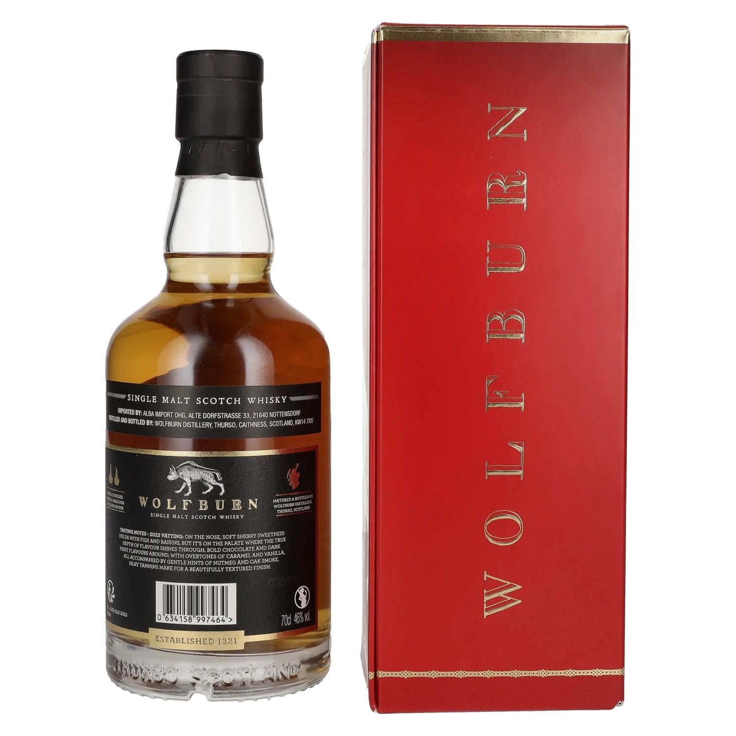 Wolfburn 10 Years Old Single Malt Scotch Whisky 46% Vol. 0,7l in Geschenkbox