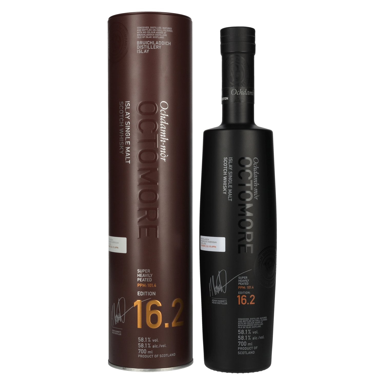 Octomore EDITION: 16.2 Super Heavily Peated Islay Single Malt Release 2025 58.1% Vol. 0.7l in Tinbox
