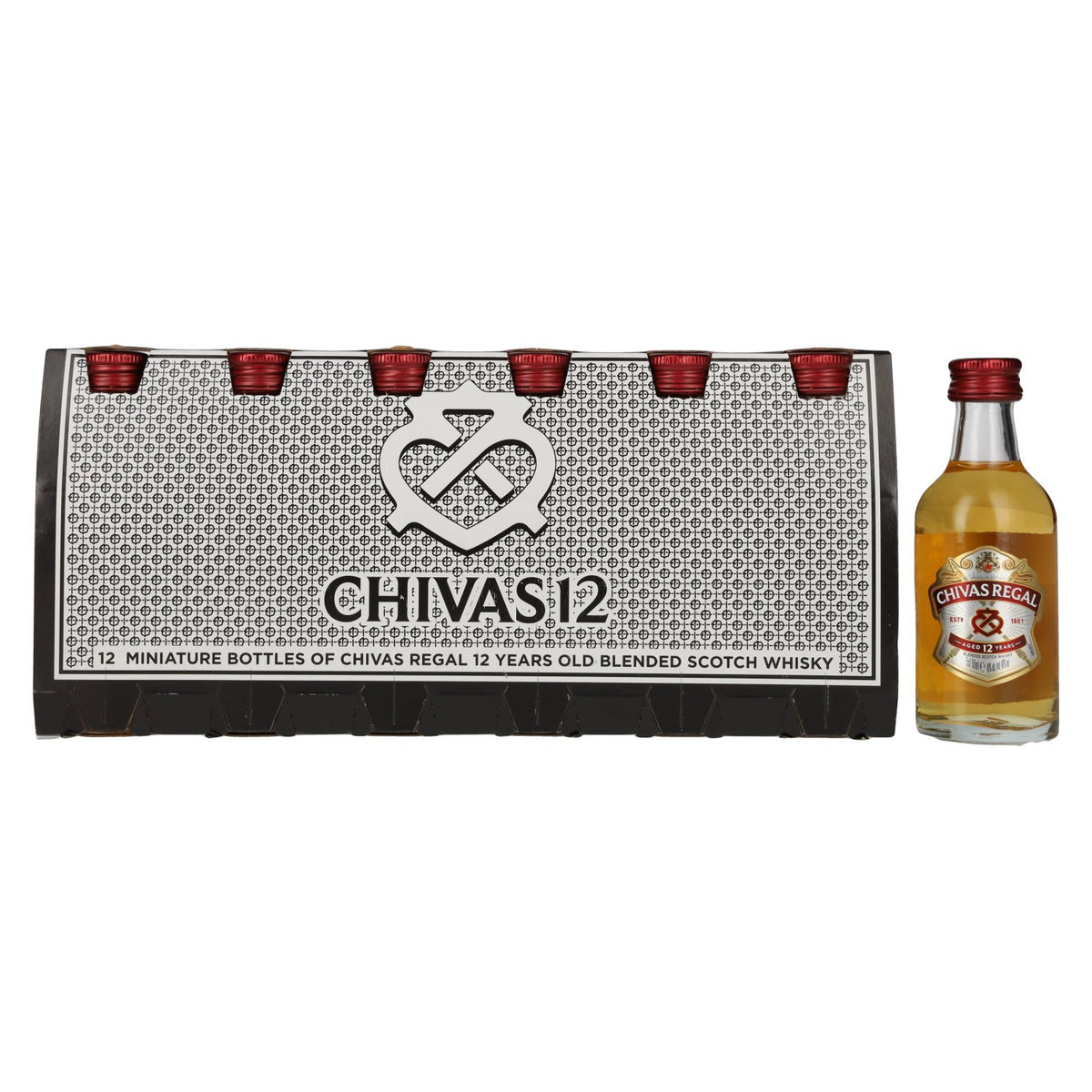 Chivas Regal 12-Year-Old Blended Scotch Whisky 40% ABV 12 x 0.05 l