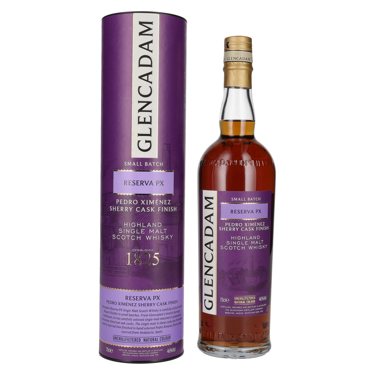 Glencadam RESERVA PX Small Batch 46% Vol. 0.7l in gift box