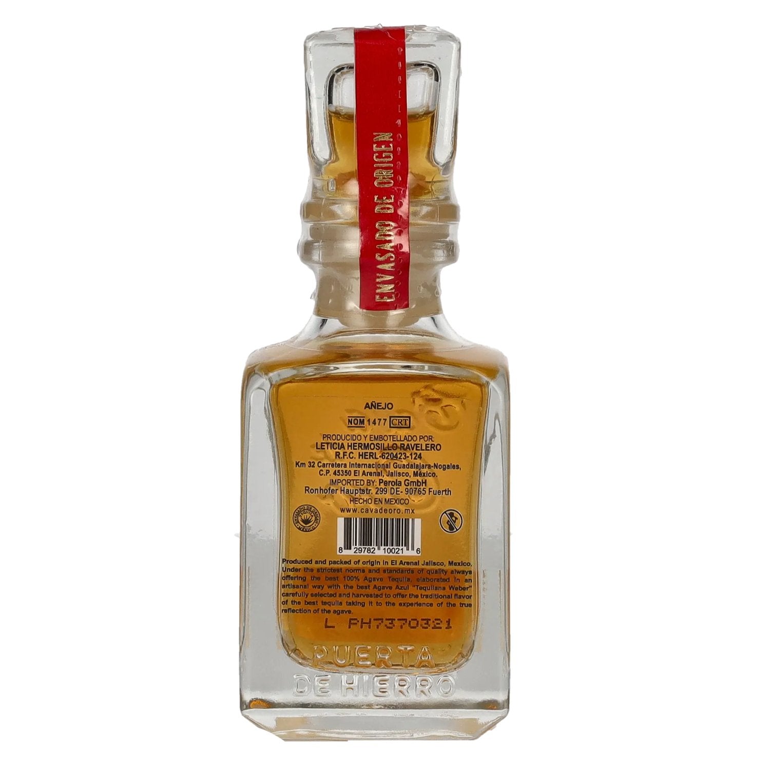 Gran Cava de Oro Tequila AÑEJO 100% Blue Agave 40% Vol. 0.05l